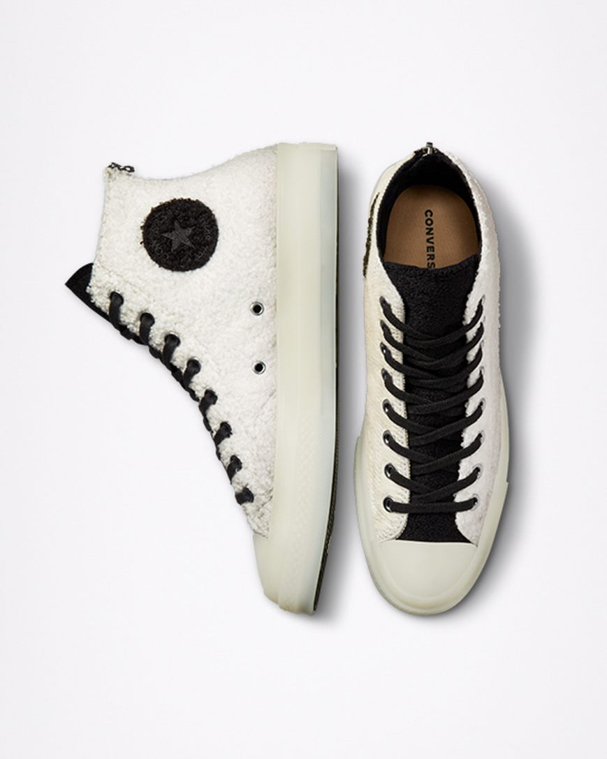 Zapatillas Altas Converse x CLOT Chuck 70 Hombre Blancas Negras Blancas | PE L4P5WE